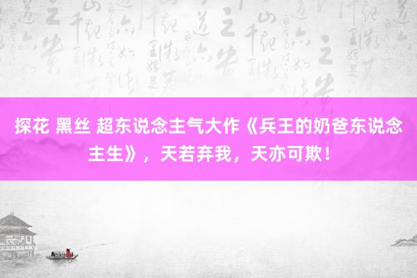 探花 黑丝 超东说念主气大作《兵王的奶爸东说念主生》，天若弃我，天亦可欺！