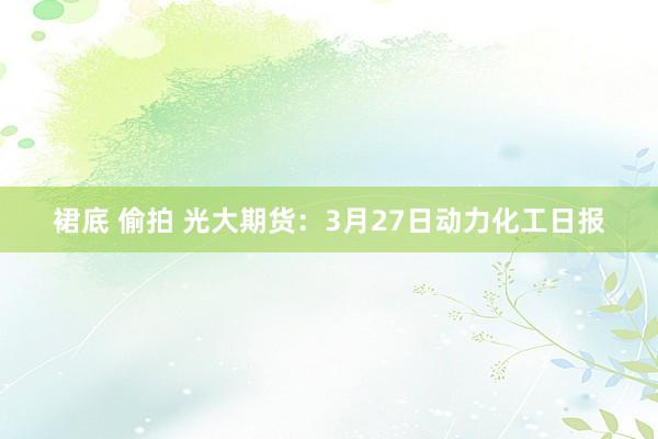 裙底 偷拍 光大期货：3月27日动力化工日报