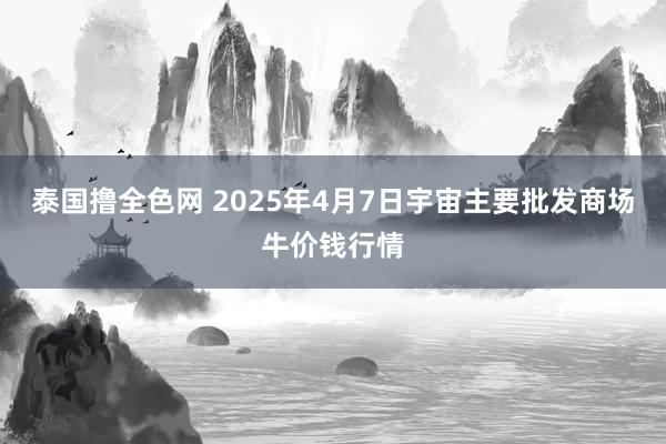 泰国撸全色网 2025年4月7日宇宙主要批发商场牛价钱行情