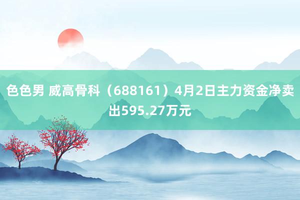 色色男 威高骨科（688161）4月2日主力资金净卖出595.27万元