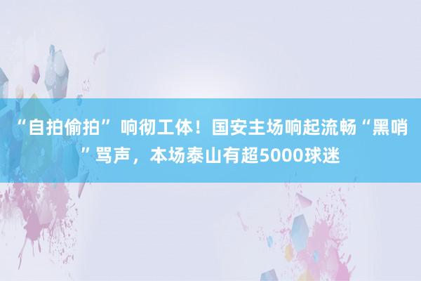 “自拍偷拍” 响彻工体！国安主场响起流畅“黑哨”骂声，本场泰山有超5000球迷