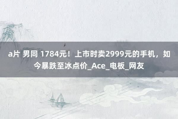 a片 男同 1784元！上市时卖2999元的手机，如今暴跌至冰点价_Ace_电板_网友