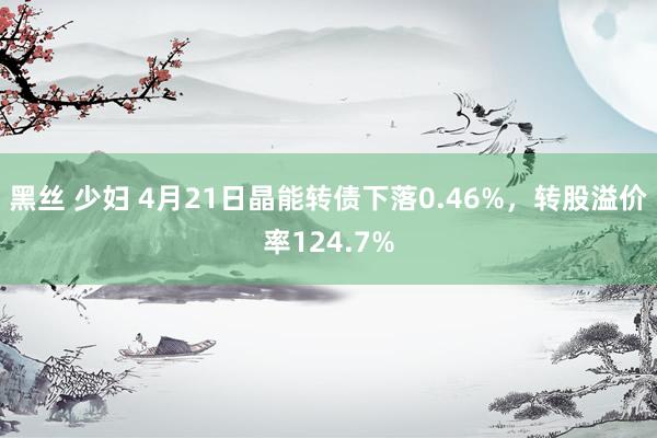 黑丝 少妇 4月21日晶能转债下落0.46%，转股溢价率124.7%