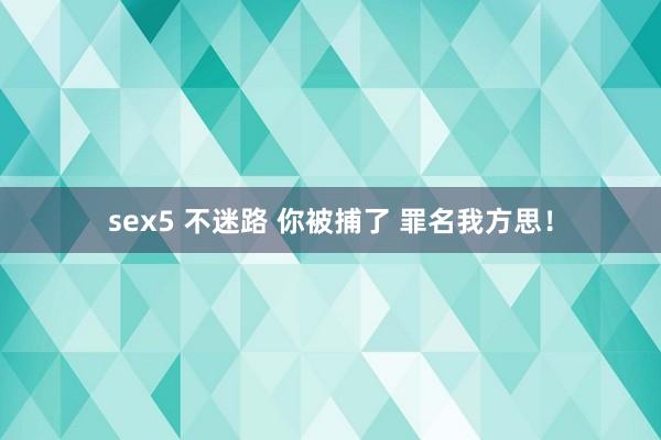 sex5 不迷路 你被捕了 罪名我方思！